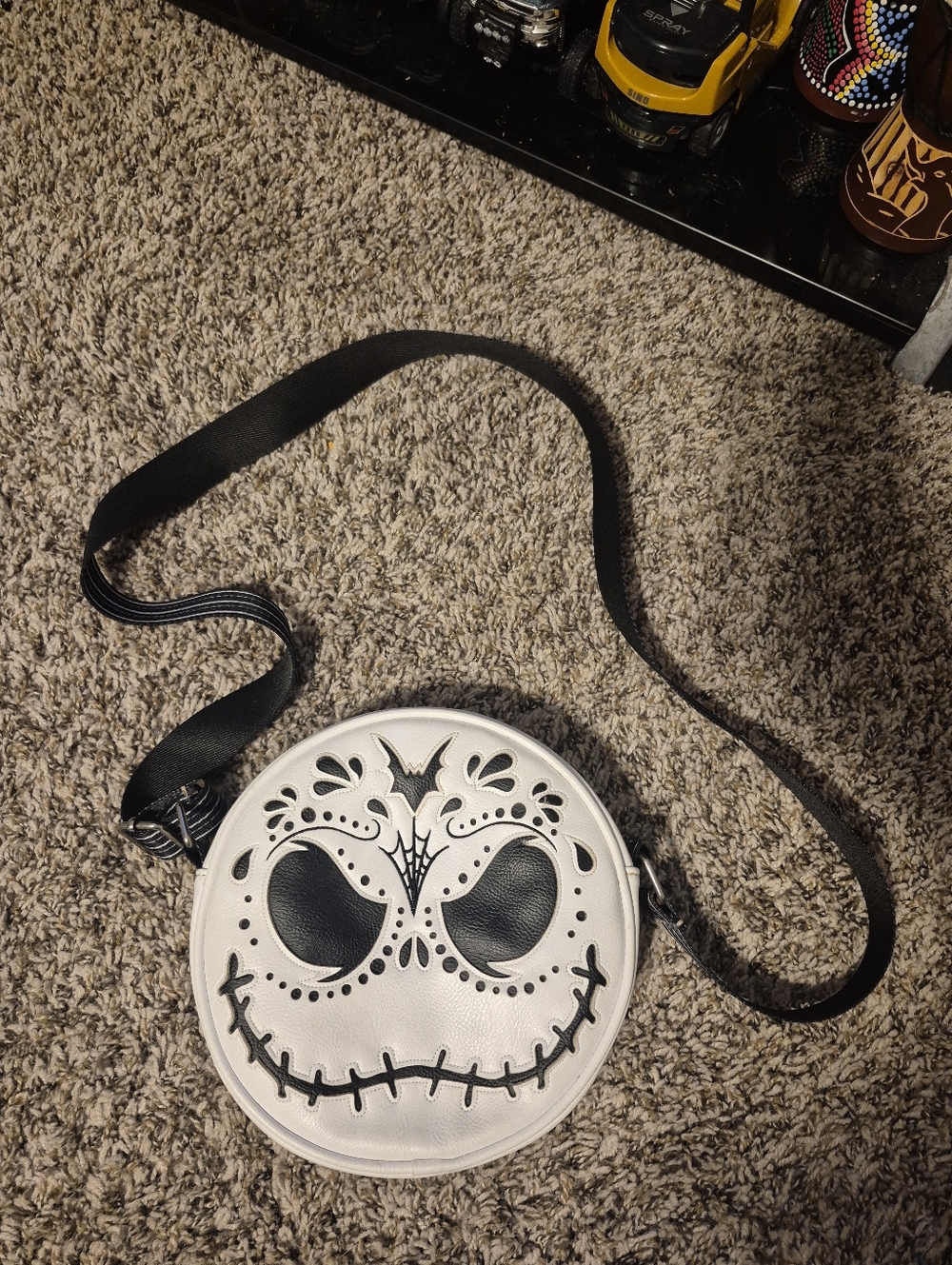 Loungefly Disney nightmare before Christmas skull candy crossbody purse